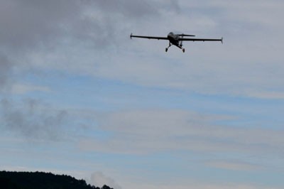 An unmanned aircraft flies across Da Lat sky (Photo: SGGP) An unmanned aircraft flies across Da Lat sky (Photo: SGGP)