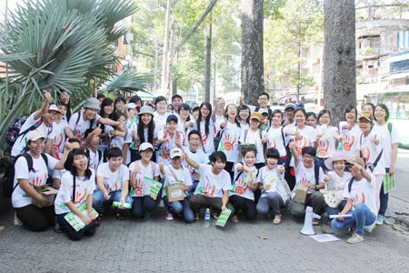 Volunteers of the fourth Green Consumption Campaign in HCMC (Photo: SGGP) Volunteers of the fourth Green Consumption Campaign in HCMC (Photo: SGGP)