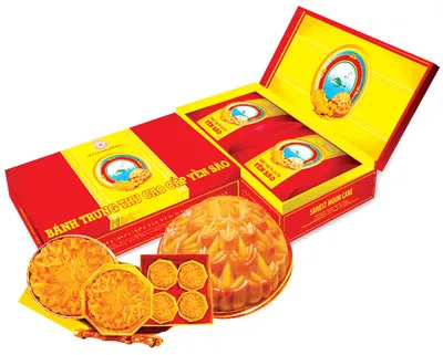Bánh Trung thu Yến sào cao cấp Sanest Moon Cake loại mới