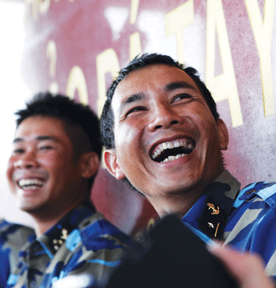 Happy faces of soldiers (Photo: Viet Dung) Happy faces of soldiers (Photo: Viet Dung)