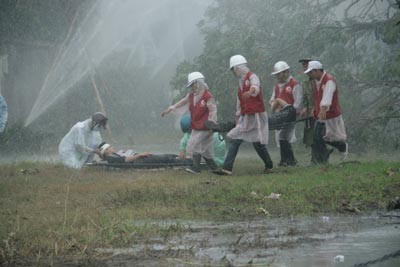 The scene of the drill (Photo: SGGP) The scene of the drill (Photo: SGGP)