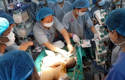 Medical workers of Children Hospital 2, Heart Institute and Hospital of Traumatic and Orthopedics finish the operation at 5pm on the same day Medical workers of Children Hospital 2, Heart Institute and Hospital of Traumatic and Orthopedics finish the operation at 5pm on the same day