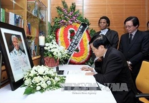 President pays tribute to late South African leader (VNA) President pays tribute to late South African leader (VNA)