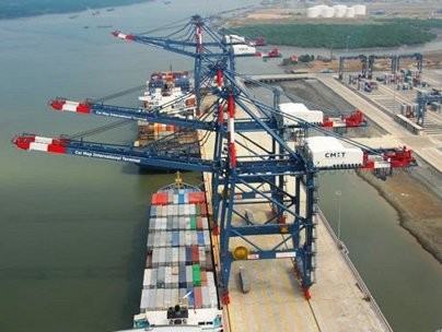 The Thi Vai-Cai Mep international port complex in the southern province of Ba Ria-Vung Tau’s Tan Thanh District The Thi Vai-Cai Mep international port complex in the southern province of Ba Ria-Vung Tau’s Tan Thanh District