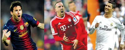 FIFA công bố bộ ba tranh Quả bóng vàng 2013: Ronaldo dẫn đầu cuộc đua