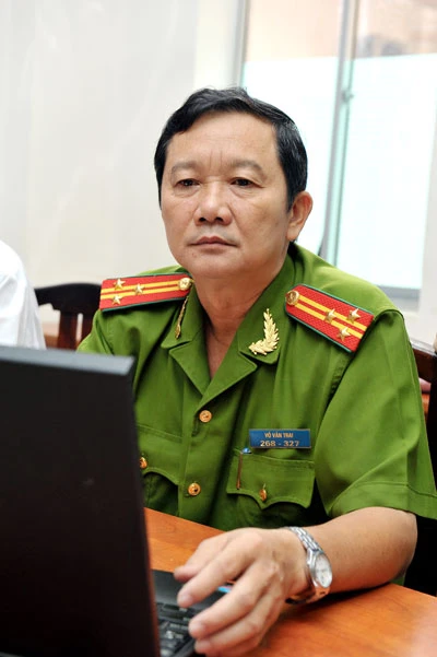 Thượng tá Võ Văn Trai, Phó Trưởng phòng Cảnh sát Điều tra tội phạm về ma túy Công an TPHCM. Thượng tá Võ Văn Trai, Phó Trưởng phòng Cảnh sát Điều tra tội phạm về ma túy Công an TPHCM.