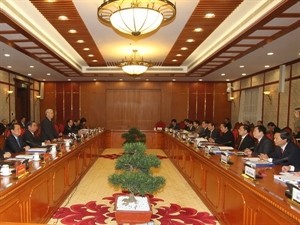 The working session on January 16 (Photo: VNA) The working session on January 16 (Photo: VNA)