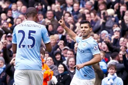 Uy lực tấn công của Man.City sẽ đáng sợ hơn khi Sergio Aguero trở lại. Uy lực tấn công của Man.City sẽ đáng sợ hơn khi Sergio Aguero trở lại.