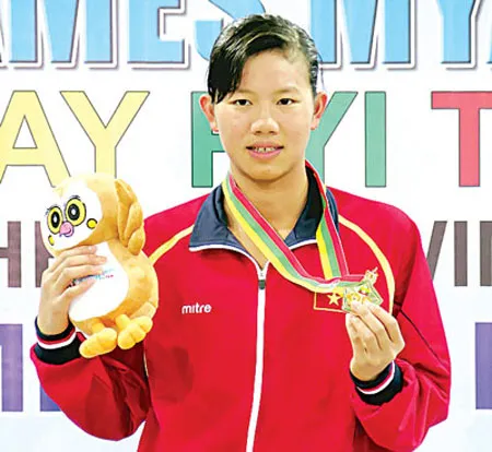 Nguyễn Thị Ánh Viên xếp thứ 2 ở cuộc bầu chọn năm 2012 và năm nay liệu cô có vươn lên số 1? Ảnh: DŨNG PHƯƠNG Nguyễn Thị Ánh Viên xếp thứ 2 ở cuộc bầu chọn năm 2012 và năm nay liệu cô có vươn lên số 1? Ảnh: DŨNG PHƯƠNG