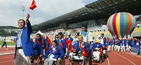 Đoàn thể thao khuyết tật Việt Nam đã xuất sắc vượt chỉ tiêu huy chương tại đại hội lần này. Đoàn thể thao khuyết tật Việt Nam đã xuất sắc vượt chỉ tiêu huy chương tại đại hội lần này.