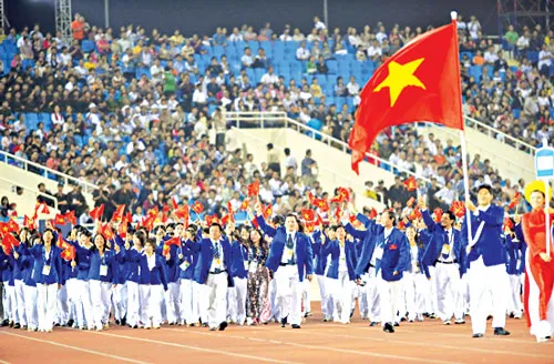 Đoàn Thể thao Việt Nam tại SEA Games 27. Ảnh: DŨNG PHƯƠNG