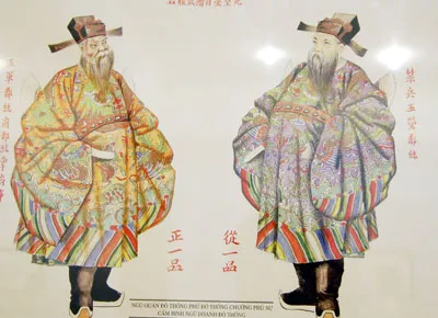 Trang phục của Ngũ quân đô thống phủ đô thống chưởng phủ sự cấm binh ngũ doanh đô thống