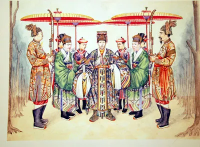 Thích thú với bộ tranh “Đại lễ phục triều đình An Nam” ảnh 2