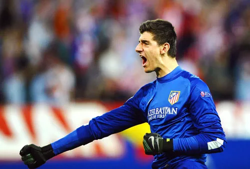 Thủ thành Thibaut Courtois (Atletico Madrid). Thủ thành Thibaut Courtois (Atletico Madrid).