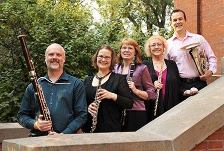 Taking oboe: Keri E. McCarthy (second left) poses with other members of the Washington State University's Solstice Wind Quintet. The American artists will join the oboe ensemble to perform at Manzi tomorrow. — Photo wsu.edu Taking oboe: Keri E. McCarthy (second left) poses with other members of the Washington State University's Solstice Wind Quintet. The American artists will join the oboe ensemble to perform at Manzi tomorrow. — Photo wsu.edu