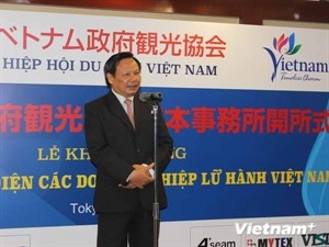 Nguyen Van Tuan, General Director of the Vietnam National Administration of Tourism, addressing at the ceremony (Photo: VNA) Nguyen Van Tuan, General Director of the Vietnam National Administration of Tourism, addressing at the ceremony (Photo: VNA)