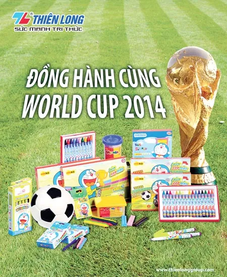 Vui cùng World Cup 2014 với chú mèo máy Doraemon