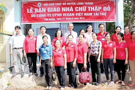 Vedan tặng 4 căn nhà chữ thập đỏ cho hộ nghèo tại huyện Long Thành