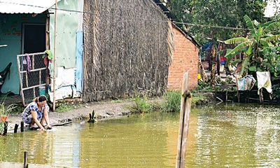 Residents in Le Minh Xuan of Binh Chanh District living in the polluted environment-(SGGP) Residents in Le Minh Xuan of Binh Chanh District living in the polluted environment-(SGGP)