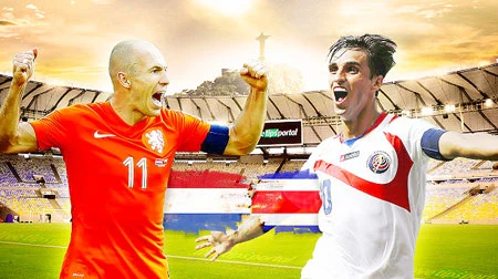 Robben (Hà Lan) vẫn sáng giá hơn ngôi sao Bryan Ruiz của Costa Rica. Robben (Hà Lan) vẫn sáng giá hơn ngôi sao Bryan Ruiz của Costa Rica.
