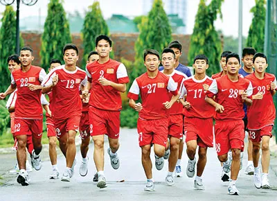 Đội tuyển U.16 Việt Nam với nòng cốt cầu thủ được đào tạo từ Trung tâm Viettel. Ảnh: HOÀNG MINH Đội tuyển U.16 Việt Nam với nòng cốt cầu thủ được đào tạo từ Trung tâm Viettel. Ảnh: HOÀNG MINH