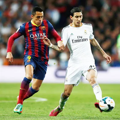 Angel Di Maria (áo trắng) luôn được cho là có ngoại hình kém hấp dẫn.