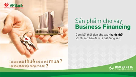 VPBank cho vay đến 90% giá trị bất động sản đảm bảo