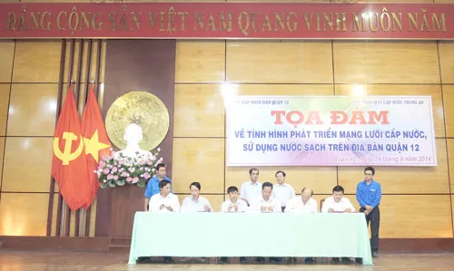 Phối hợp trách nhiệm cấp nước cho nhân dân quận 12