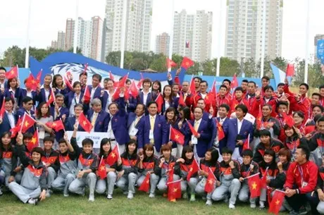 Lễ thượng cờ của đoàn thể thao Việt Nam tại ASIAD 17 ảnh 1