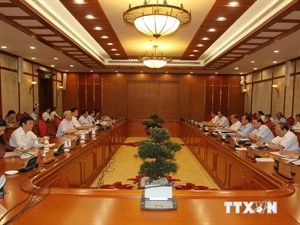 The Politburo meeting (Photo: VNA) The Politburo meeting (Photo: VNA)