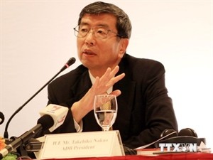ADB President Takehiko Nakao at the press conference (Photo:VNA) ADB President Takehiko Nakao at the press conference (Photo:VNA)