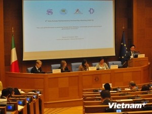 Minister of Agriculture and Rural Development Cao Duc Phat delivers speech at ASEP-8 (Source: VNA) Minister of Agriculture and Rural Development Cao Duc Phat delivers speech at ASEP-8 (Source: VNA)