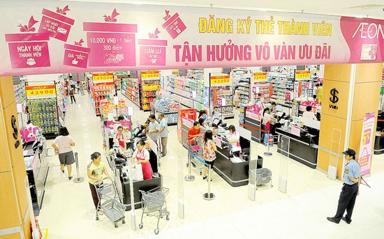 Aeon Supermarket in Tan Phu District, HCMC (Photo: SGGP) Aeon Supermarket in Tan Phu District, HCMC (Photo: SGGP)