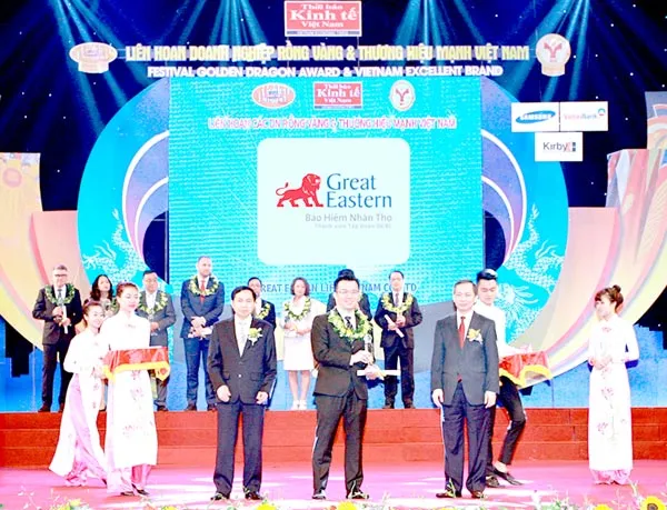 Great Eastern vinh dự nhận giải Rồng vàng lần thứ sáu liên tiếp