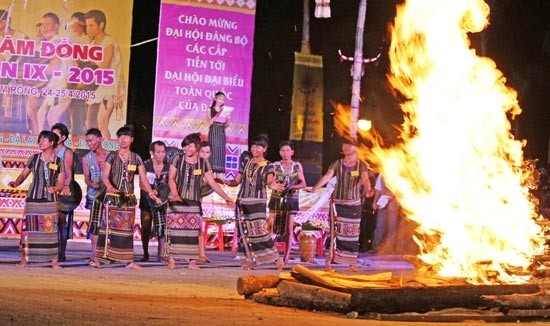 (Photo:SGGP) Gong performance in the opening ceremony. (Photo:SGGP)