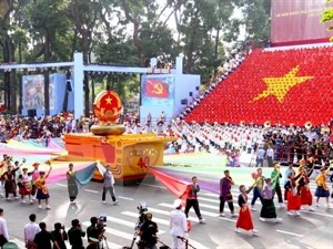 The parade by the army, police and people showcases the nation’s united aspirations for peace and prosperity (Photo: VNA The parade by the army, police and people showcases the nation’s united aspirations for peace and prosperity (Photo: VNA