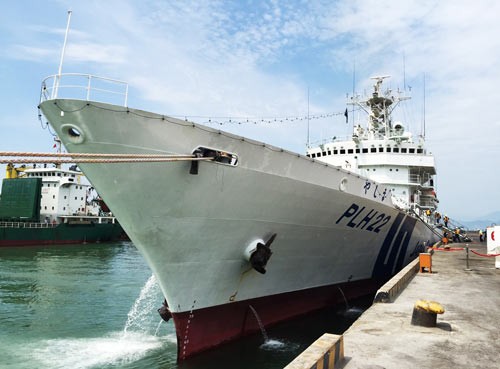 Japan Coast Guard patrol vessel Yashima docked at Tien Sa Port in Da Nang. (Photo: Sggp) Japan Coast Guard patrol vessel Yashima docked at Tien Sa Port in Da Nang. (Photo: Sggp)