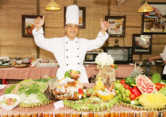 A cuisine stall in the Southern cuisine festival (Photo: SGGP) A cuisine stall in the Southern cuisine festival (Photo: SGGP)