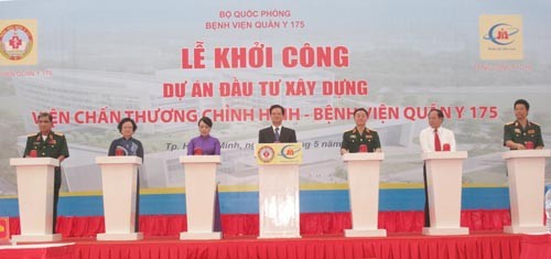 At the ground breaking ceremony(Photo: SGGP) At the ground breaking ceremony(Photo: SGGP)