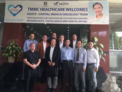 Representatives fromTMMC Healthcare and Capital Medica-Sojitz pose for a group photograph Representatives fromTMMC Healthcare and Capital Medica-Sojitz pose for a group photograph