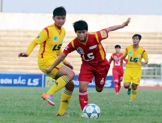 Giải bóng đá nữ VĐQG - Cúp Thái Sơn Bắc 2015: TPHCM nhẹ nhàng giành 3 điểm ảnh 1 Giải bóng đá nữ VĐQG - Cúp Thái Sơn Bắc 2015: TPHCM nhẹ nhàng giành 3 điểm ảnh 1