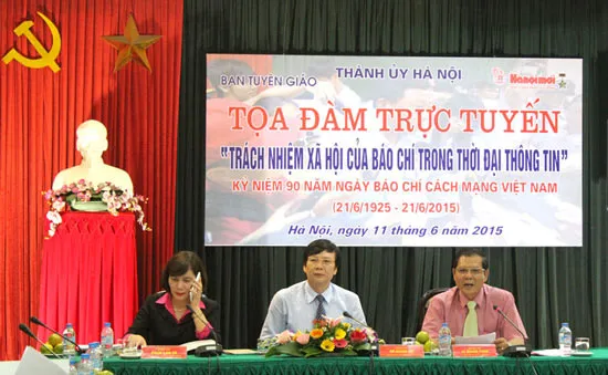 Tọa đàm trực tuyến “Trách nhiệm xã hội của báo chí trong thời đại thông tin”