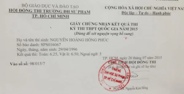 Bộ GD-ĐT điều chỉnh dữ liệu tra cứu điểm ở các cụm thi