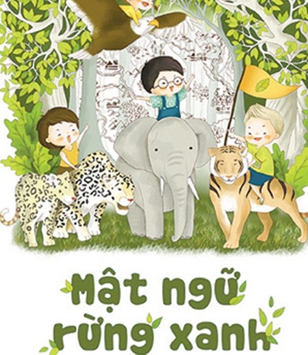 Book of hope: Cover of the book Green Forest Password by reporter Le Huu Nam. Book of hope: Cover of the book Green Forest Password by reporter Le Huu Nam.