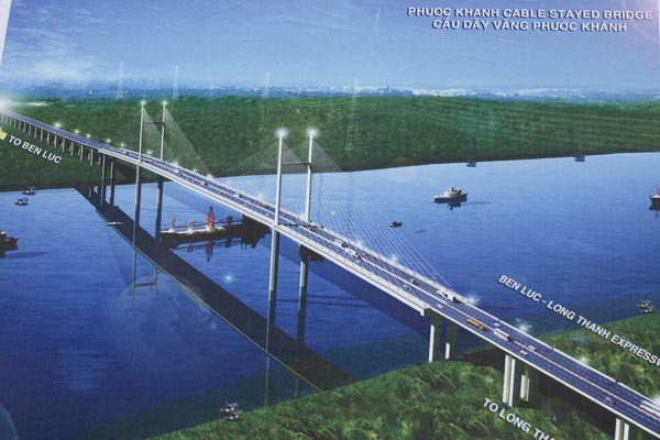 An artists’ impression of Phuoc Khanh Bridge breaking ground in Can Gio, HCMC on July 18. The bridge is an item of Ben Luc-Long Thanh Expressway (Photo: SGGP) An artists’ impression of Phuoc Khanh Bridge breaking ground in Can Gio, HCMC on July 18. The bridge is an item of Ben Luc-Long Thanh Expressway (Photo: SGGP)