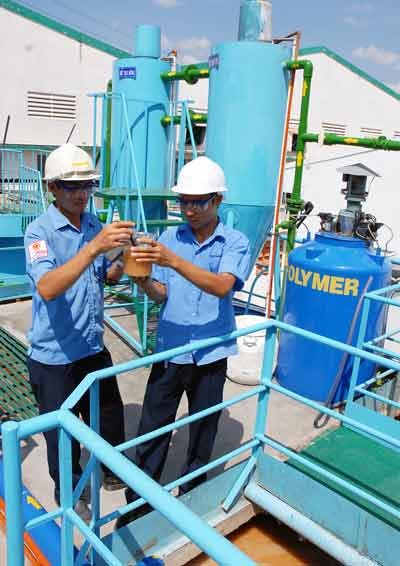 The wastewater treatment system of Colgate Palmolive Company in HCMC (Photo: SGGP) The wastewater treatment system of Colgate Palmolive Company in HCMC (Photo: SGGP)