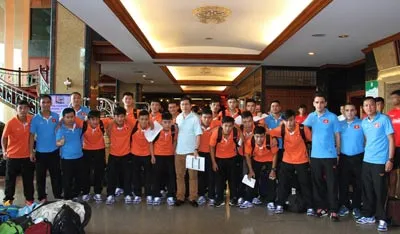 Giải vô địch Futsal Đông Nam Á 2015: Đội tuyển Việt Nam đã đến Thái Lan ảnh 1 Giải vô địch Futsal Đông Nam Á 2015: Đội tuyển Việt Nam đã đến Thái Lan ảnh 1