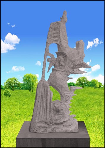 A art work by scuptor Tran Mai Quoc Khanh -SGGP A art work by scuptor Tran Mai Quoc Khanh -SGGP
