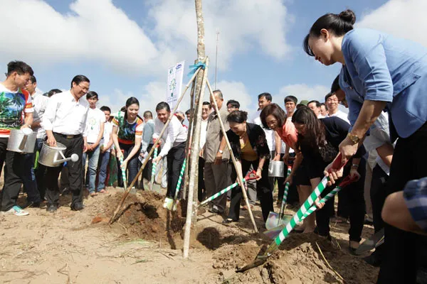 10.520 cây xanh được trồng tại di tích đường Hồ Chí Minh