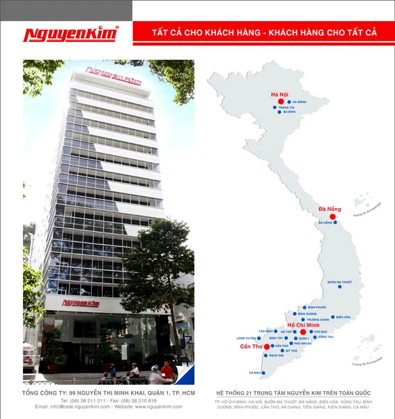 Nguyễn Kim - nhà bán lẻ điện máy, điện tử hàng đầu Việt Nam